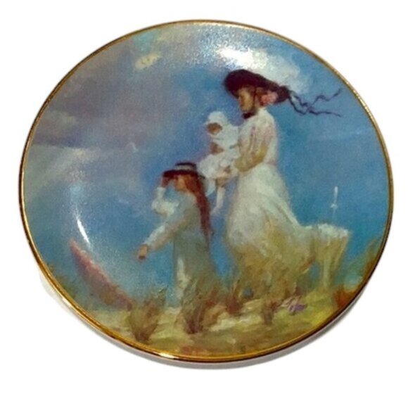 Vintage Decorative Plates Lot of 3 by Richard Judson Zolan 4" Diameter Rare - Picture 6 of 10